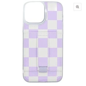Lavender Checkered Phone Case